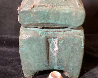 Acoma Mini Pot, Fetishes Ceramic Lidded Vessel