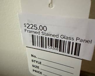 Framed Stained Glass Panel