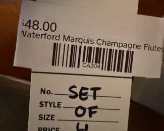 Waterford Marquis Champagne Flutes