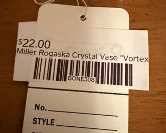 Miller Rogaska Crystal Vase 