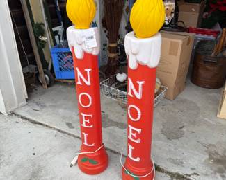 Noel Candle Christmas Blow Molds