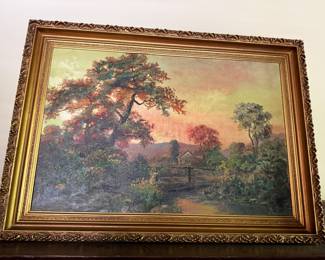 $390~ ORIGINAL OIL ON CANVAS ARTIST SIGNED M TOURISE