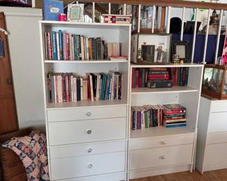 Bookshelves and dressers