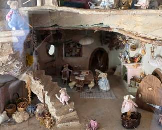 "Mouse Mansion" magazine featured miniature mouse diorama