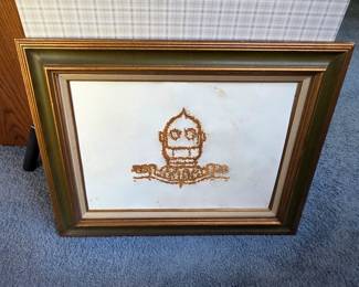 Iron Giant needlepoint art