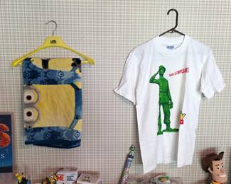 Disney, Toy Story, and Despicable Me (Minions) toys and 