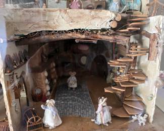 "Mouse Mansion" magazine featured miniature mouse diorama