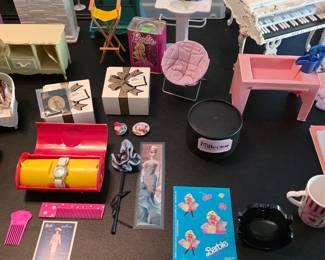 Barbie dolls and Barbie accessories