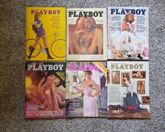 Vintage Playboy magazines