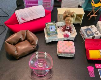 Barbie dolls and Barbie accessories