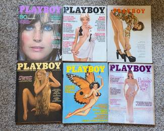 Vintage Playboy magazines