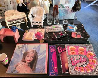Barbie dolls and Barbie accessories