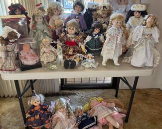 Just some of the dolls 