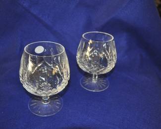 Vintage Waterford Brandy Sniffers. Set of 2. 