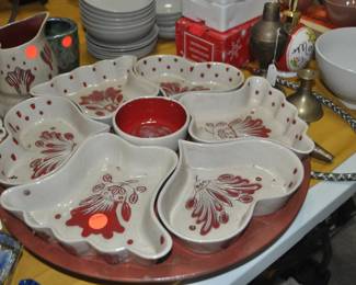 Relish Set on Lazy Susan 