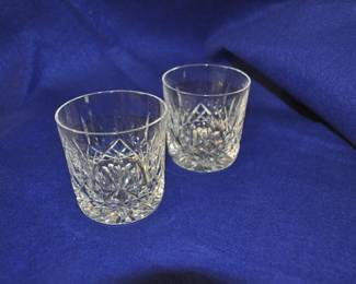 Vintage Waterford Old Fashion Glasses . Set of Nine 