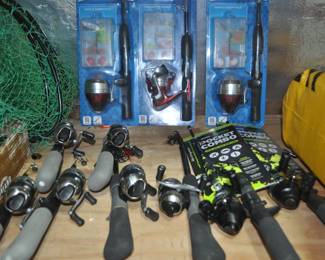 Numerous Fishing Poles 