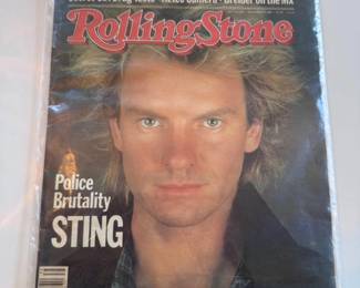 55 VintageRollingStoneMagazineIssue403Sept1983StingCover