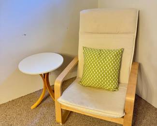 74 PELLOStyleArmchairwCushionFornbroStyleSideTable