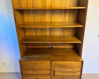 78 MidCenturyModernStyleWoodenHutchwShelvesStorage