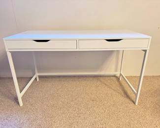 70 ModernWhiteWritingDeskw2DrawersFlipTopStorage