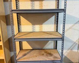 97 HeavyDutyMetal5ShelfStorageRackwWoodInserts