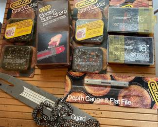 Unopened 16" chainsaw blades