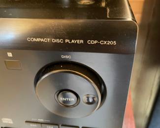 Compact disc player and storage of up to 200 CDs item number CDP-CX205 by Sony 
