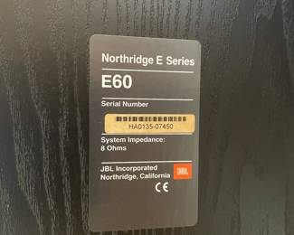 JBL Northridge E60 speakers