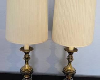 2 Vintage Brass Lamps