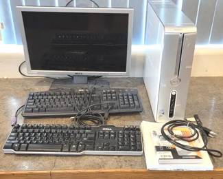 Vintage Dell Monitor, Hard Drive 2 Keyboards