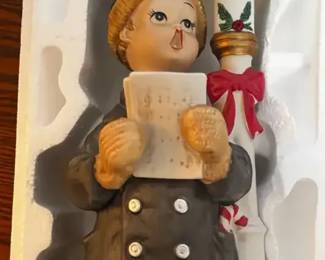 3pc Melody In Motion Xmas Carolers Clock