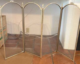 Brass Fireplace Screen
