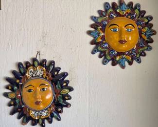 2 Talavera Sun Wall Decor