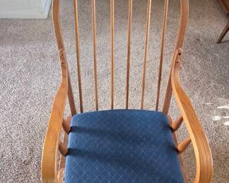 Oak Glider Chair WOne Cushion