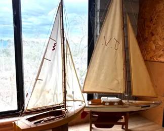 2 Model Sail Boats