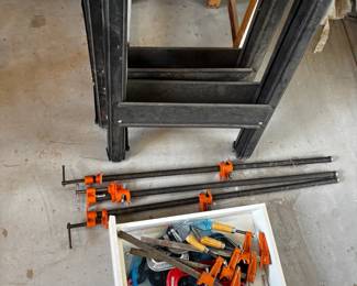 Sawhorse Set, Clamp Assortment