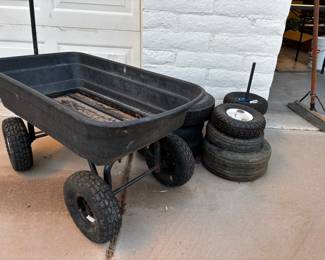 Small Utility Wagon With Extra Wheels