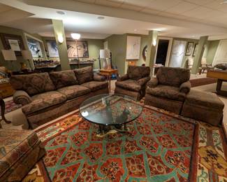 Charles Stewart Sofa, two chairs & ottoman