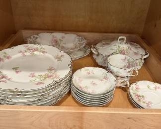 Haviland "Pink Roses" Porcelain Set