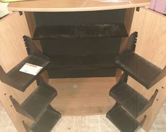 (33) 2 Door Media Cabinet 24"Wx13"Dx31"H $35