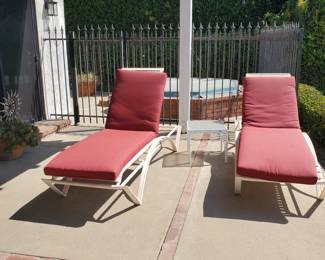 patio lounge chairs - two