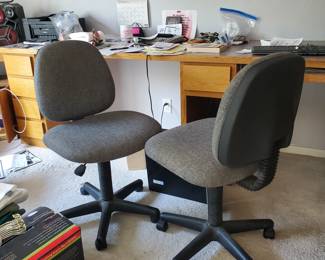 Desk chairs - two
