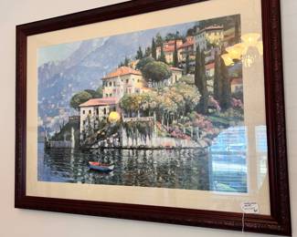 R45 - $30. Howard Behrens Wall Art Print. Framed it measures 39.5" x 29.5". 