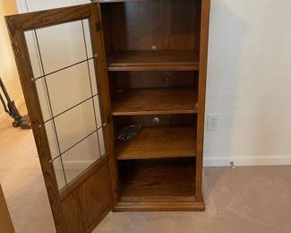 R15 - $40. Small Storage Cabinet with 3 Adjustable Shelves inside. Measures 22" x 16.5" x 50" tall. 