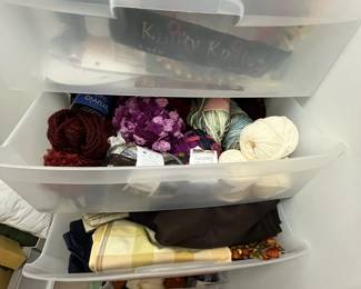 R59 - $40. Craft LOT #1 with Plastic Containers. 