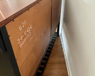 R9 - $550. Ethan Allen New Impressions Tall Buffet. Measures 64" long x 19" deep x 40.25" tall. Excellent Condition - only 1 very minor dent noted. 