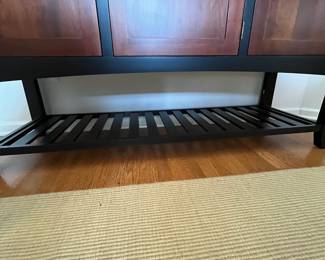 R9 - $550. Ethan Allen New Impressions Tall Buffet. Measures 64" long x 19" deep x 40.25" tall. Excellent Condition - only 1 very minor dent noted. 