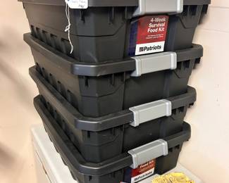 R34 - $140. Patriots Food Supply from 2020. (25 year food) All 4 sold as a lot. 