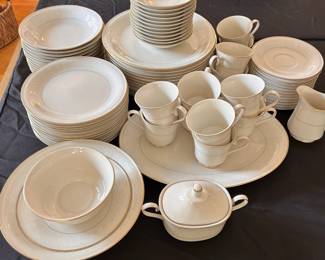R11 - $225. Mikasa "Organza" Ivory China. Service for 12.